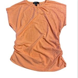Love cap sleeve textured shirt. Size small. Peach color.